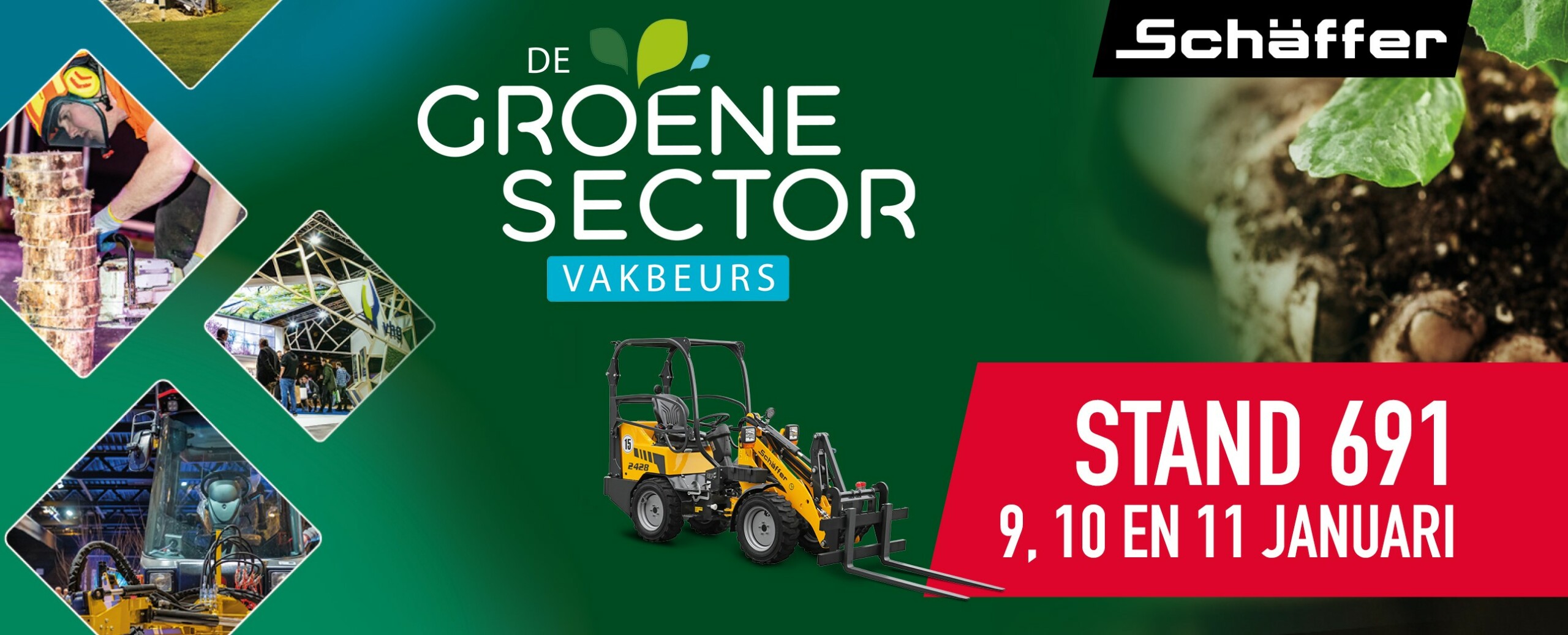 Groene Sector Takeuchi Benelux en Schäffer Nederland